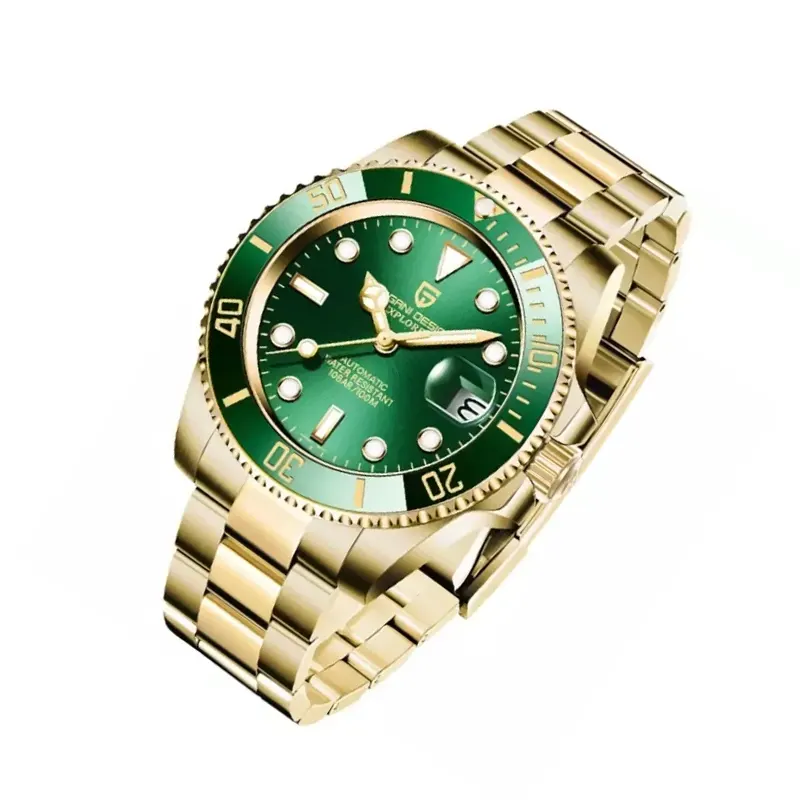 Pagani Design Submariner Automatic Green Men's Watch- PD-1661